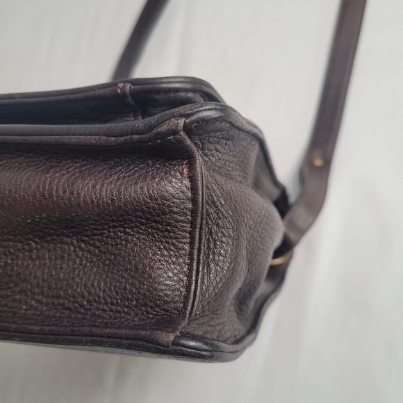 Vintage Fossil Brown Pebbled Leather Small Crossbody Purse - Picture 6 of 16